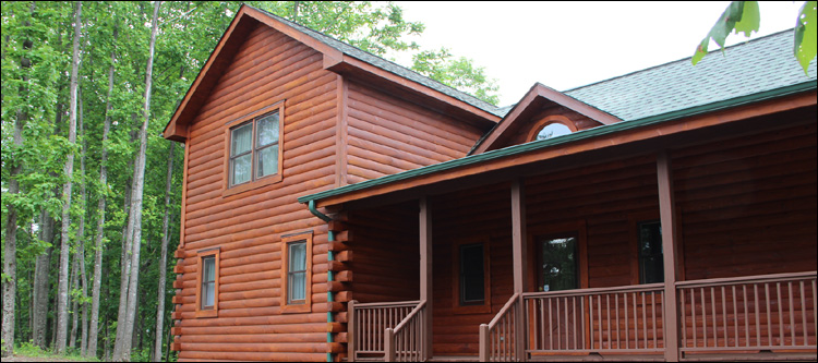 Log Home Staining in Cleveland,  North Carolina