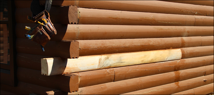 Log Home Damage Repair  Rowan County,  North Carolina